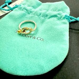 Tiffany Co Silver Ring sz 4.5